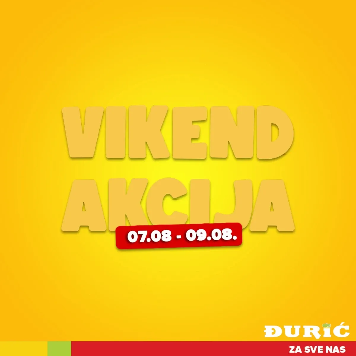 Đurić katalog akcija strana 1 – važi od 7.8. do 9.8.2026.