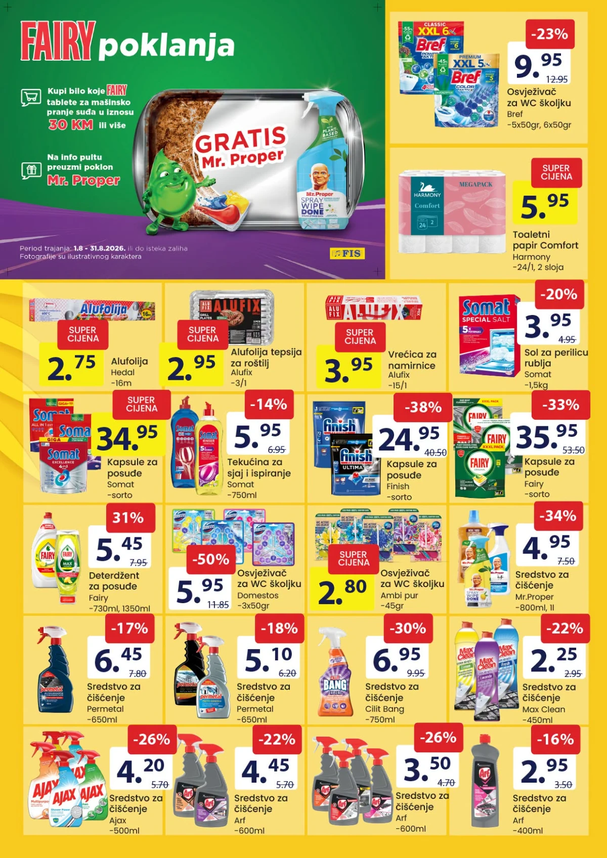 FIS katalog akcija strana 15 – važi od 16.8. do 29.8.2026.