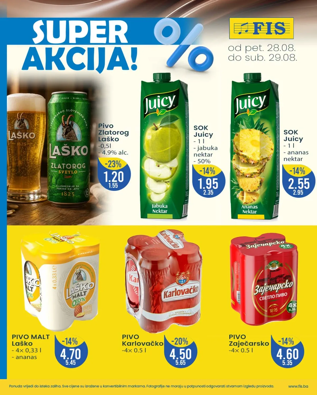 FIS katalog akcija strana 5 – važi od 28.8. do 29.8.2026.