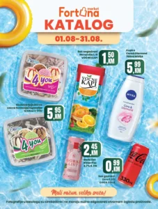 Fortuna katalog akcija strana 1 – važi od 1.8. do 31.8.2026.