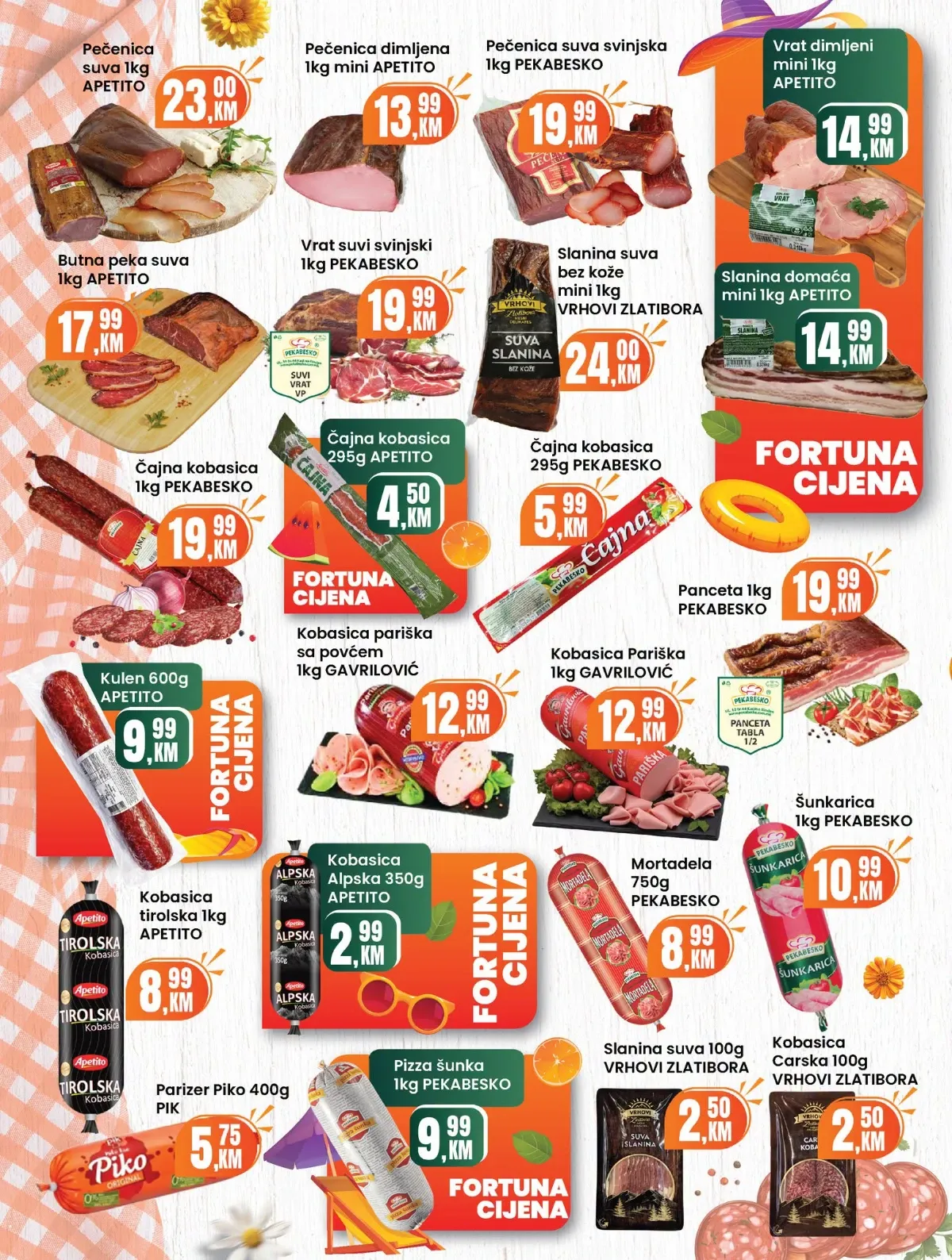 Fortuna katalog akcija strana 2 – važi od 1.8. do 31.8.2026.