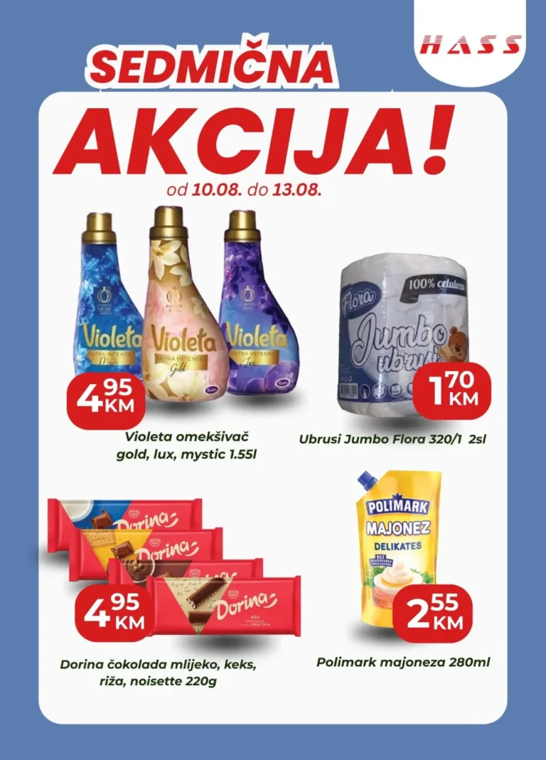 Hass katalog akcija strana 1 – važi od 10.8. do 13.8.2026.