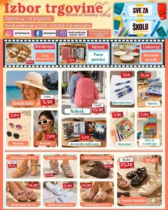 Izbor trgovina katalog akcija strana 1 – važi od 14.8. do 21.8.2026.