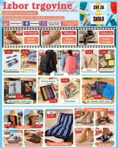 Izbor trgovina katalog akcija strana 1 – važi od 21.8. do 28.8.2026.