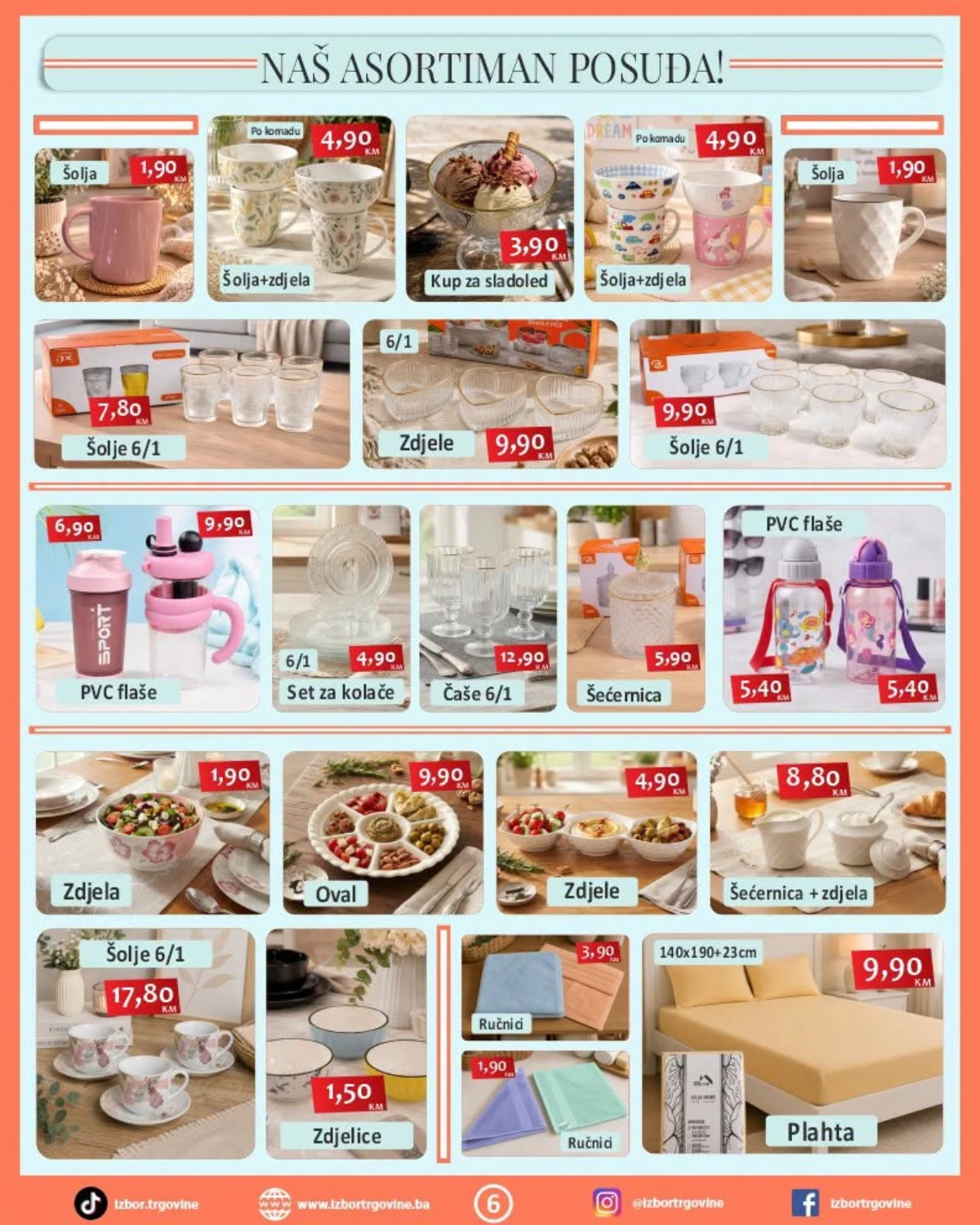 Izbor trgovina katalog akcija strana 6 – važi od 14.8. do 21.8.2026.