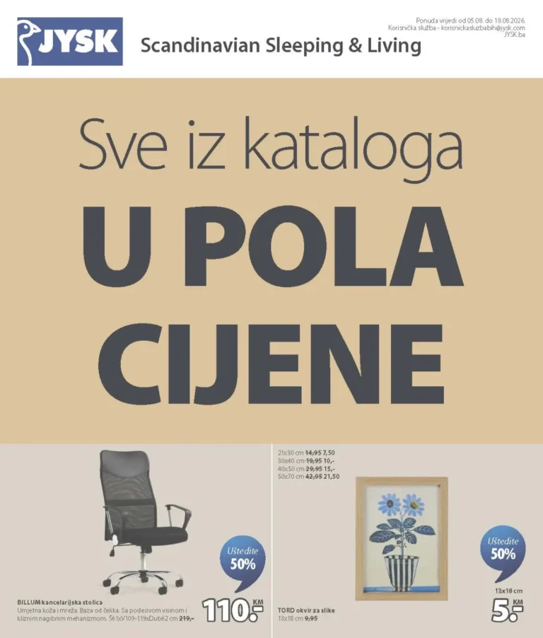 JYSK katalog akcija strana 1