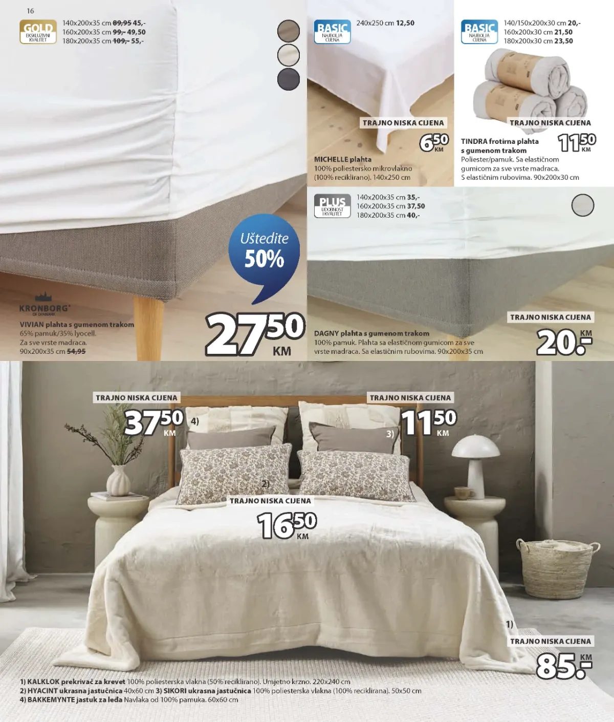 JYSK katalog akcija strana 16 – važi od 26.8. do 1.9.2026.