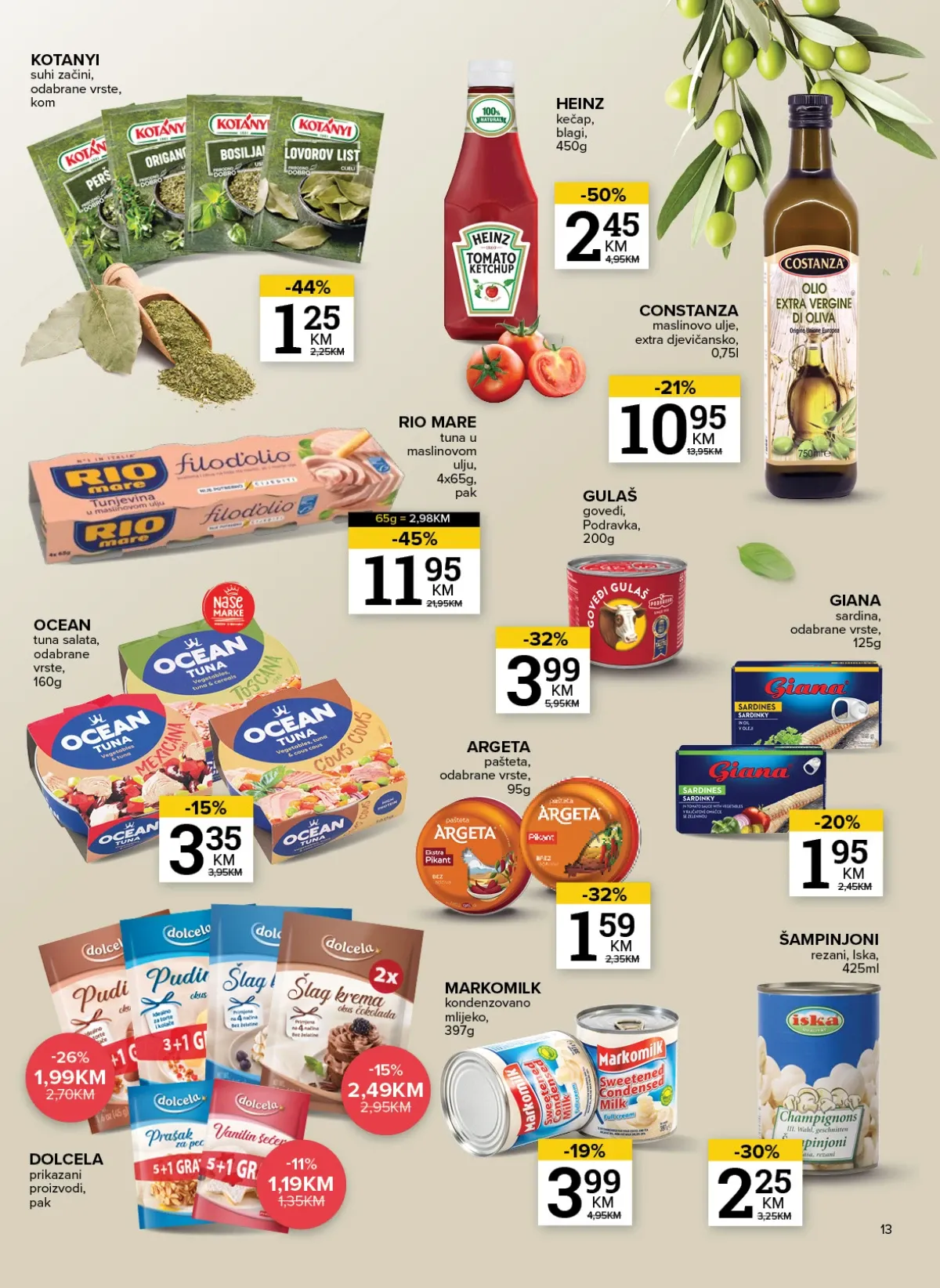Konzum i Mercator katalog akcija strana 13 – važi od 6.8. do 10.8.2026.