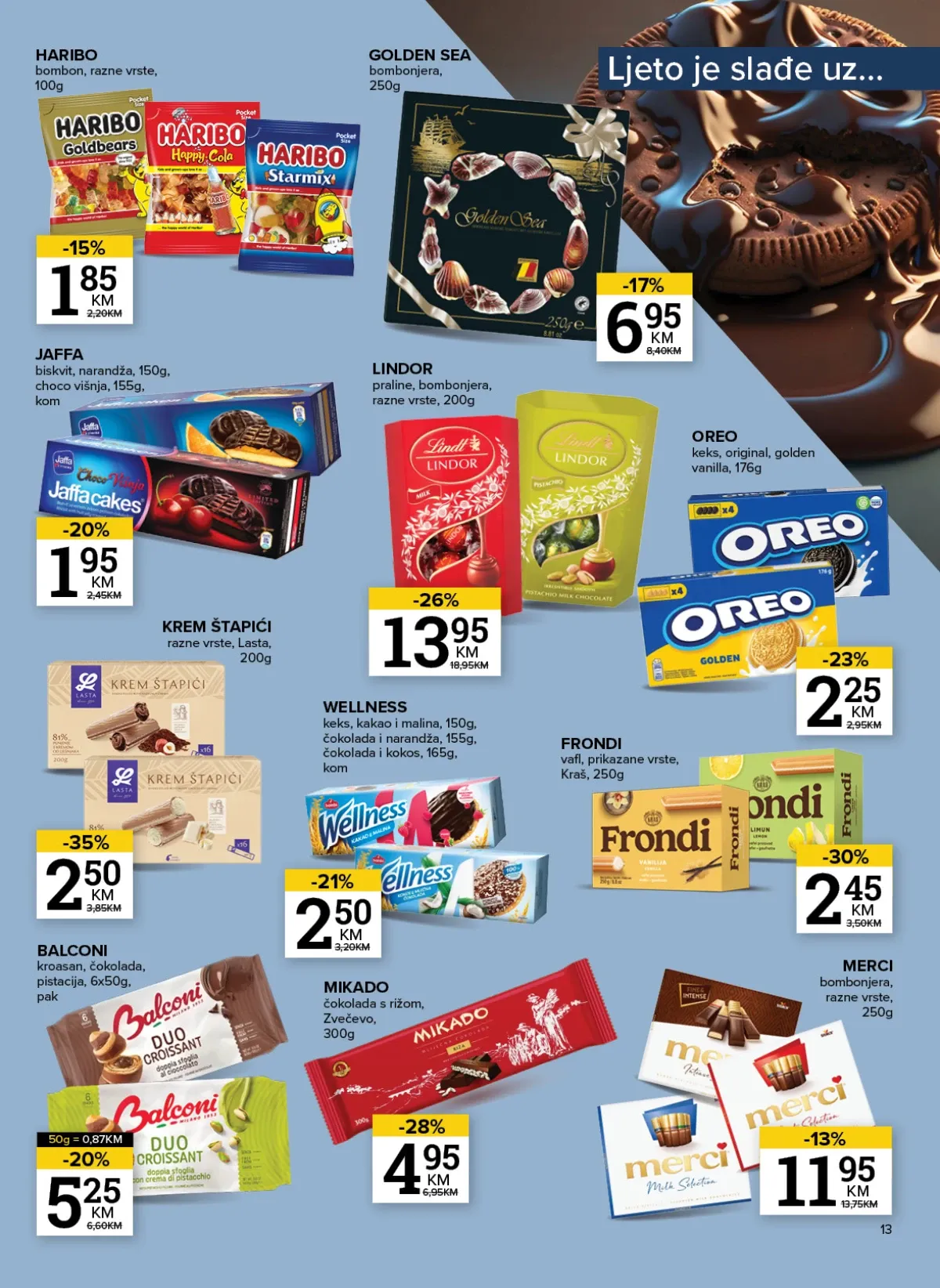 Konzum i Mercator katalog akcija strana 13 – važi od 11.8. do 17.8.2026.