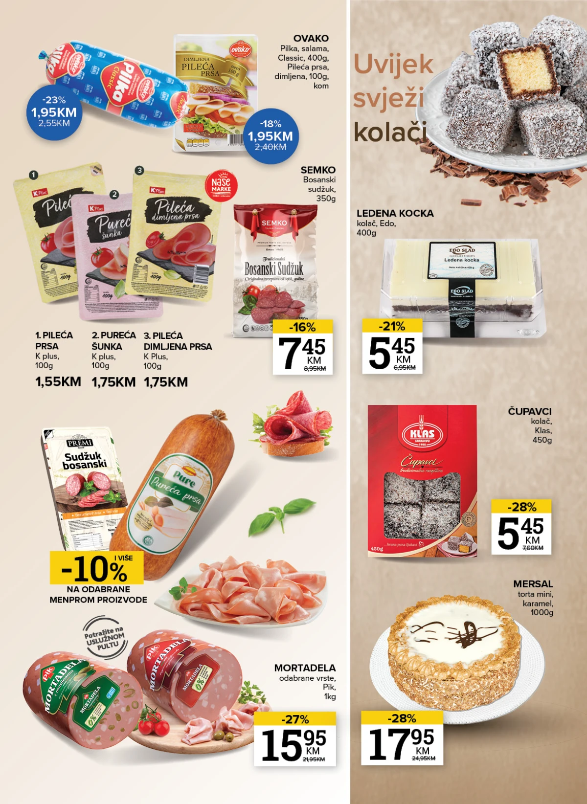Konzum i Mercator katalog akcija strana 13 – važi od 25.8. do 31.8.2026.