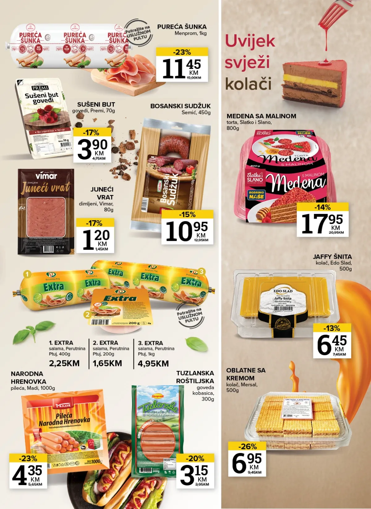 Konzum i Mercator katalog akcija strana 13 – važi od 1.9. do 7.9.2026.