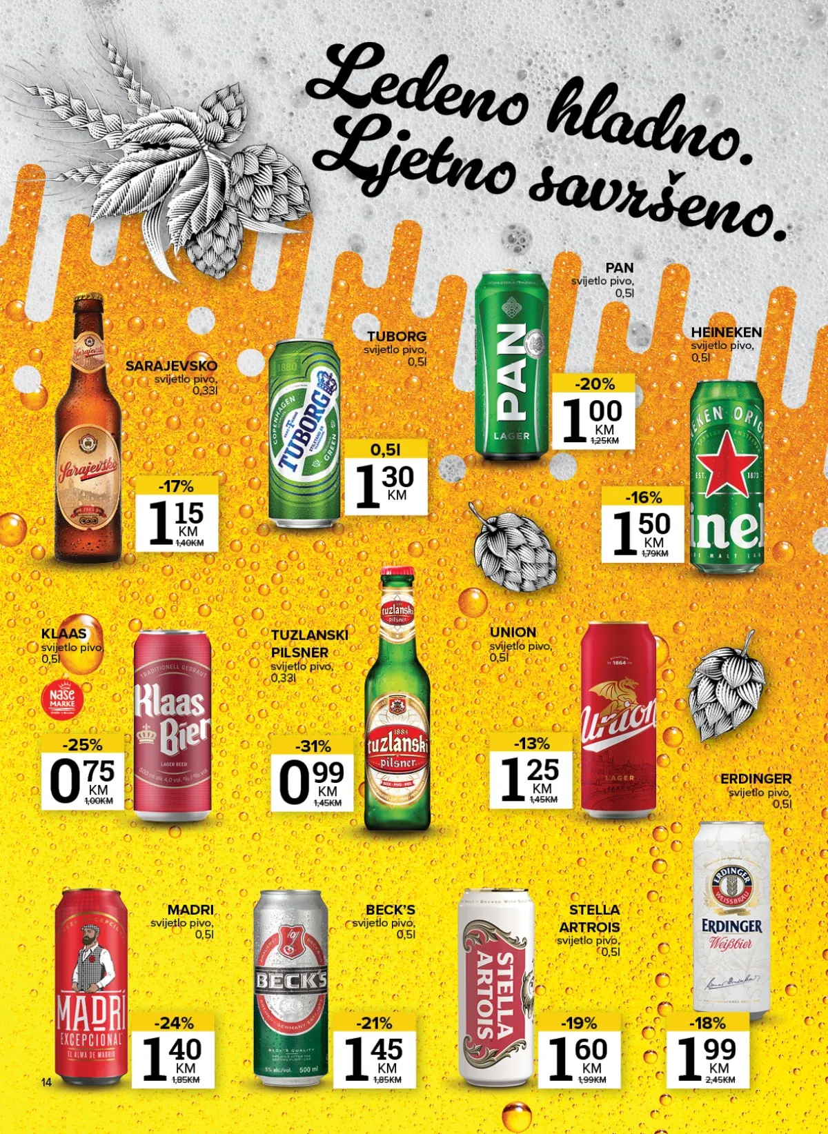 Konzum i Mercator katalog akcija strana 14 – važi od 6.8. do 10.8.2026.