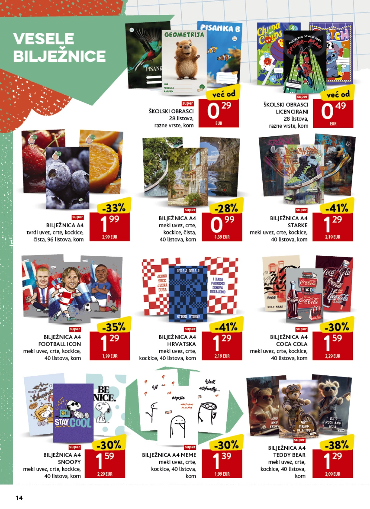 Konzum i Mercator katalog akcija strana 14 – važi od 17.8. do 20.9.2026.