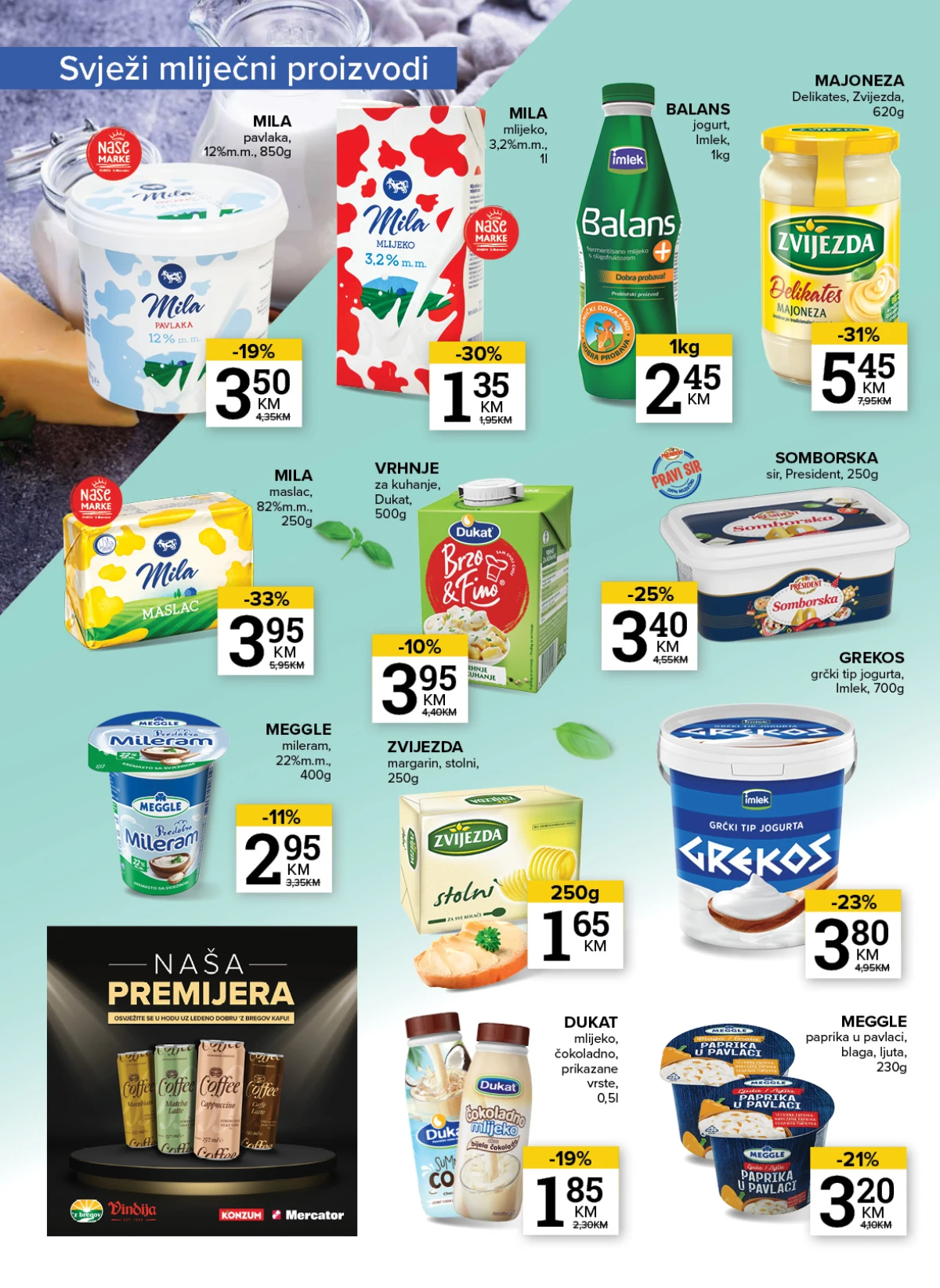 Konzum i Mercator katalog akcija strana 14 – važi od 25.8. do 31.8.2026.