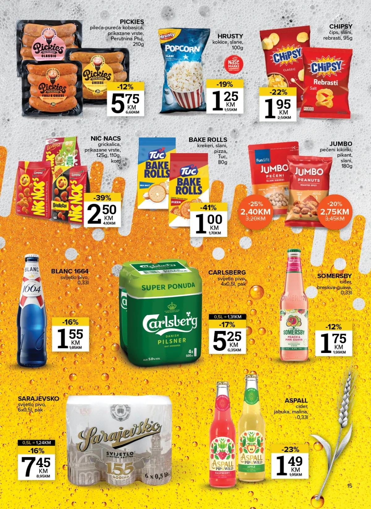 Konzum i Mercator katalog akcija strana 15 – važi od 6.8. do 10.8.2026.