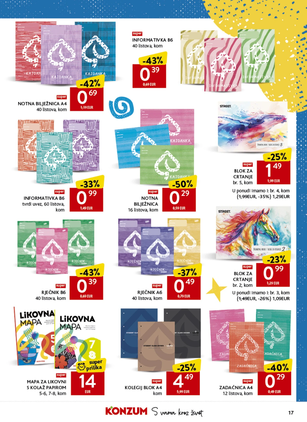 Konzum i Mercator katalog akcija strana 17 – važi od 17.8. do 20.9.2026.