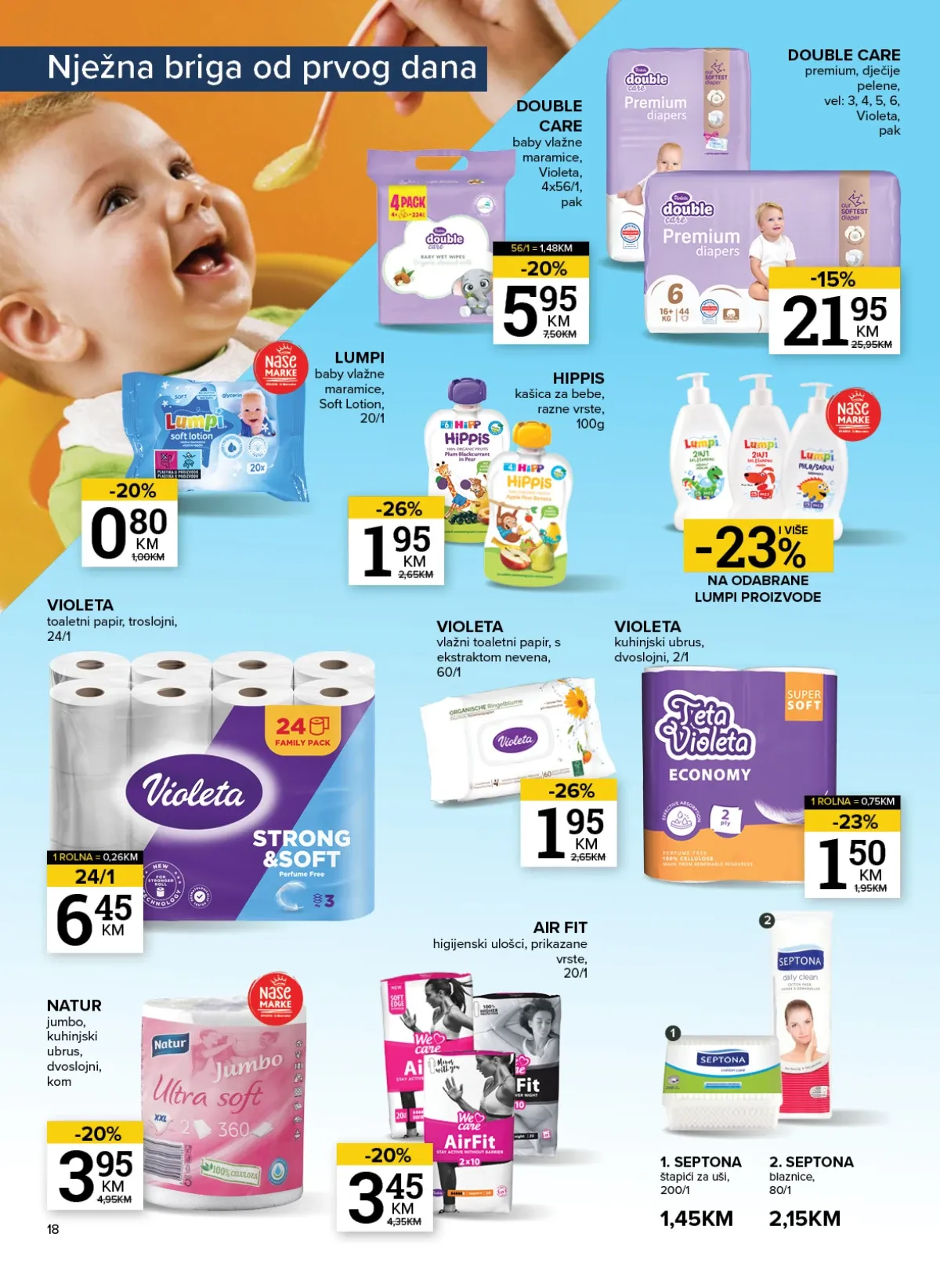 Konzum i Mercator katalog akcija strana 18 – važi od 6.8. do 10.8.2026.