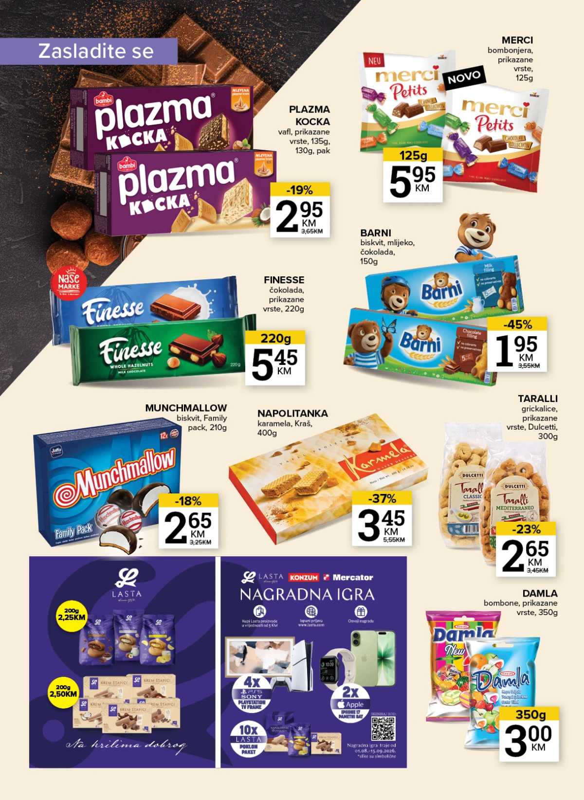 Konzum i Mercator katalog akcija strana 18 – važi od 25.8. do 31.8.2026.