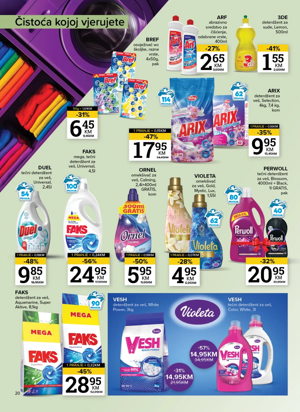 Konzum i Mercator katalog akcija strana 22 – važi od 6.8. do 10.8.2026.