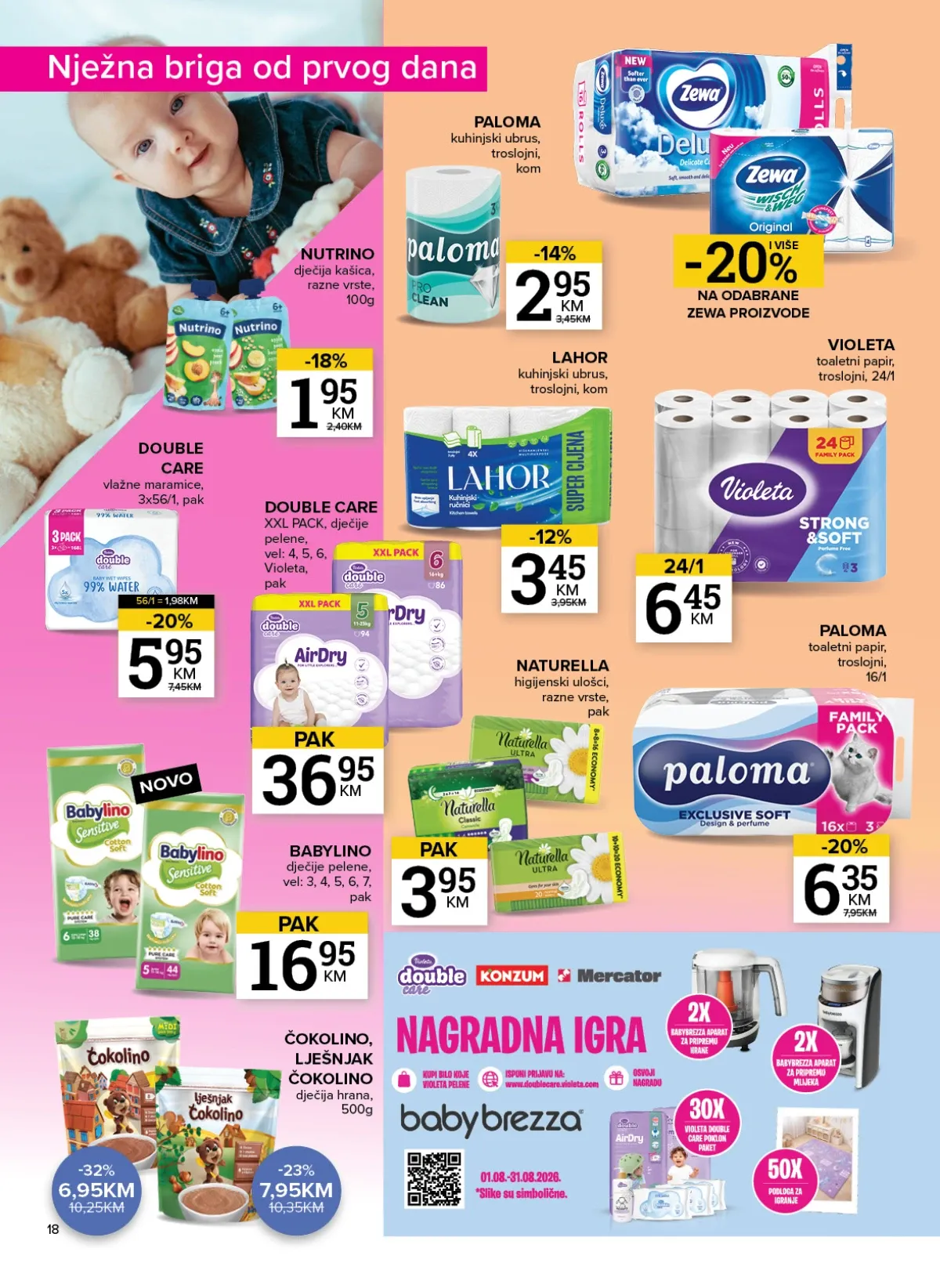 Konzum i Mercator katalog akcija strana 22 – važi od 11.8. do 17.8.2026.