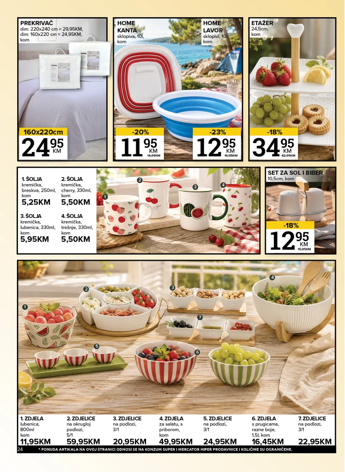 Konzum i Mercator katalog akcija strana 24 – važi od 11.8. do 17.8.2026.