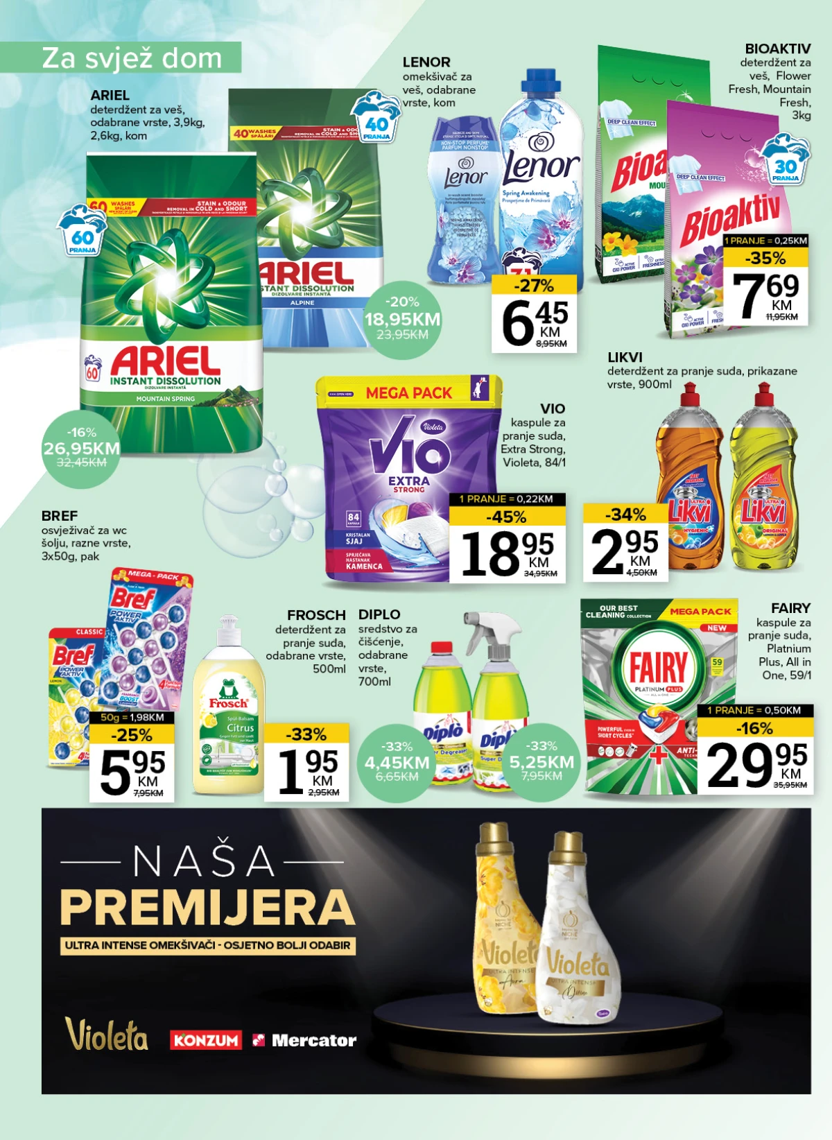 Konzum i Mercator katalog akcija strana 24 – važi od 25.8. do 31.8.2026.
