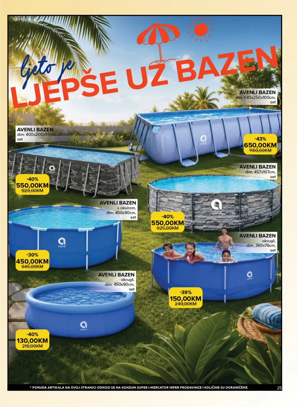 Konzum i Mercator katalog akcija strana 25 – važi od 11.8. do 17.8.2026.