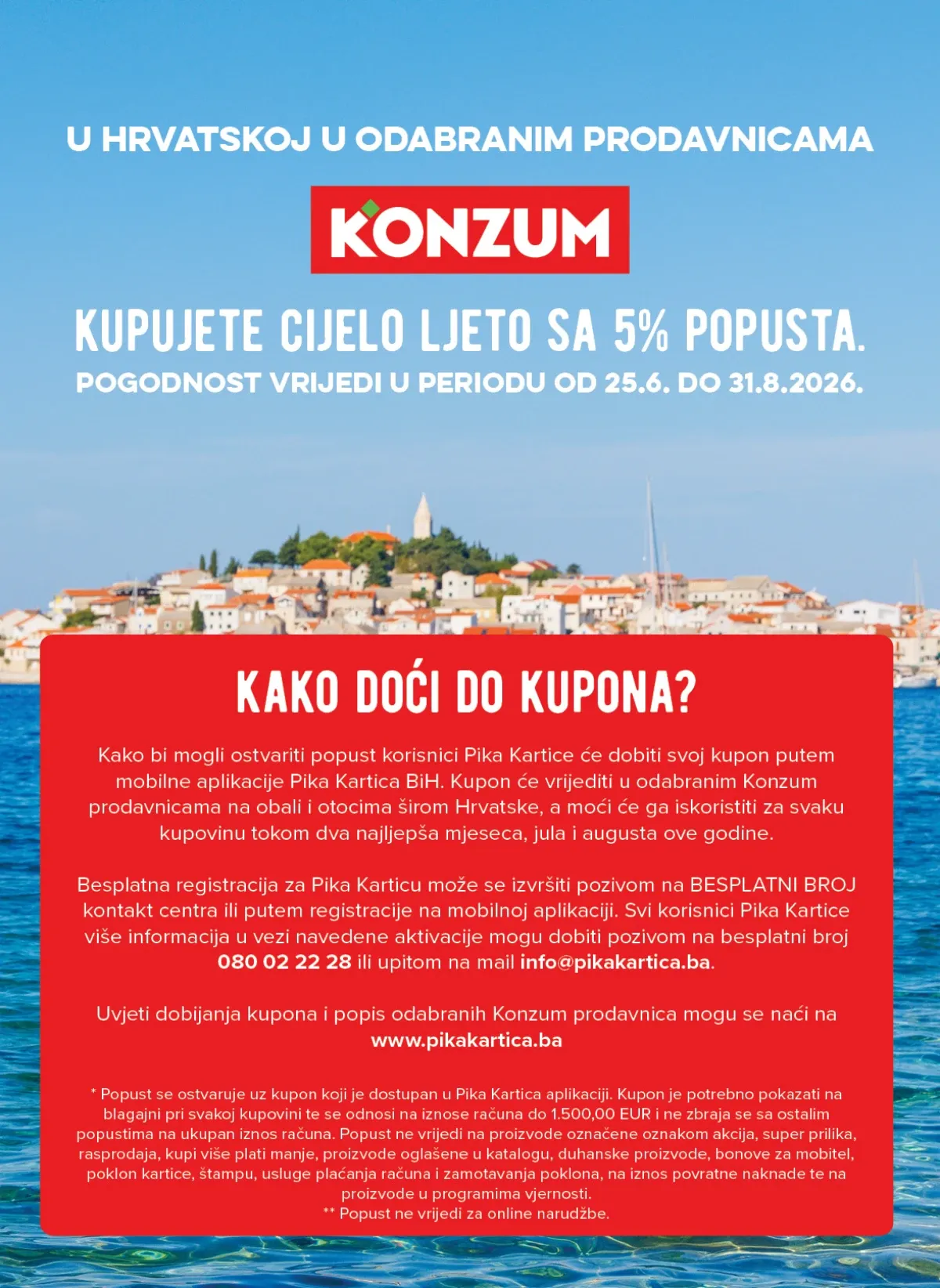 Konzum i Mercator katalog akcija strana 27 – važi od 6.8. do 10.8.2026.