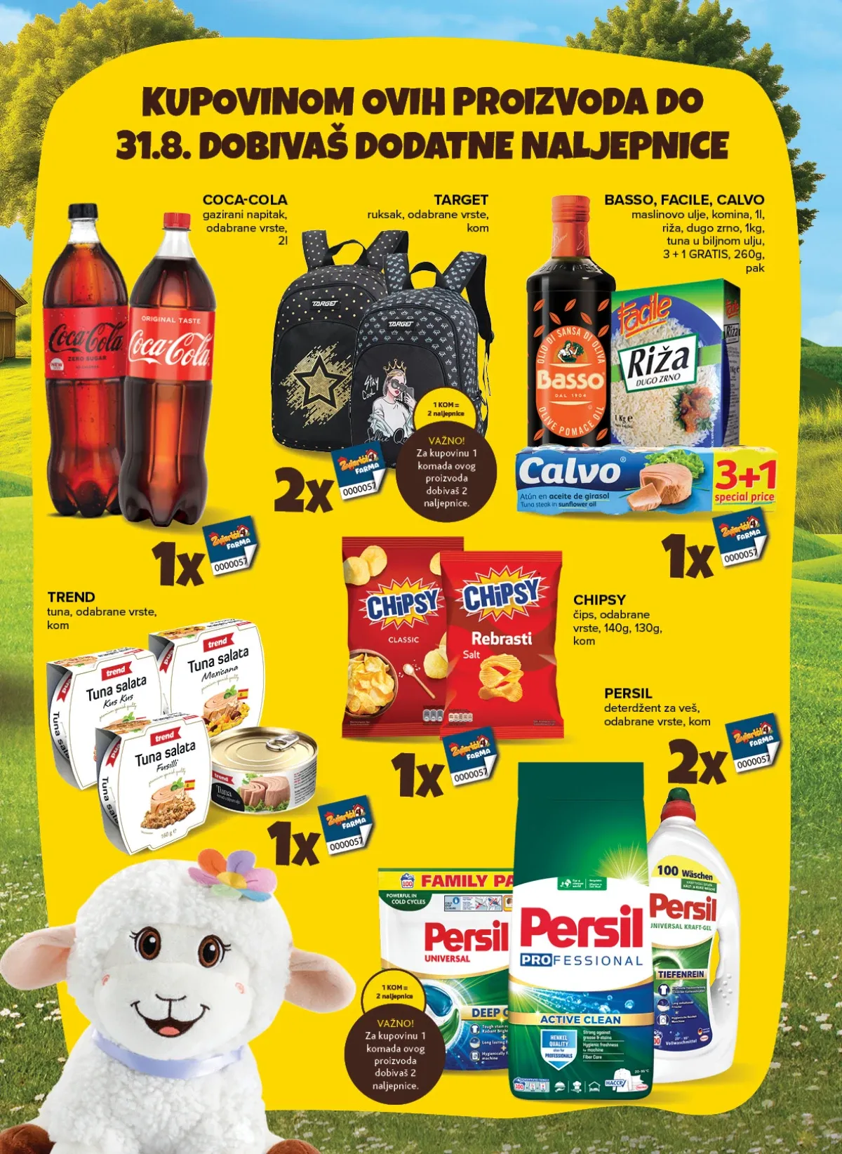 Konzum i Mercator katalog akcija strana 3 – važi od 1.9. do 7.9.2026.