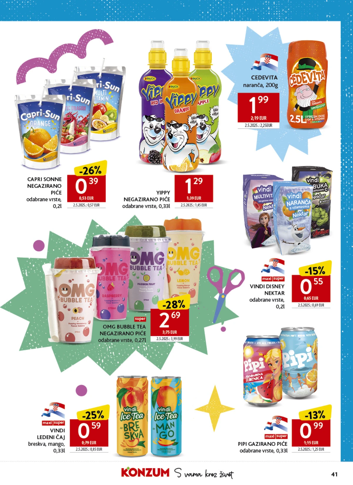Konzum i Mercator katalog akcija strana 36 – važi od 17.8. do 20.9.2026.