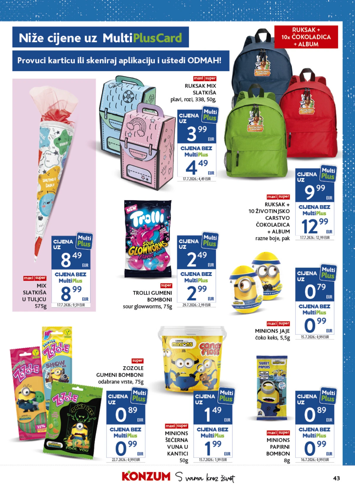 Konzum i Mercator katalog akcija strana 38 – važi od 17.8. do 20.9.2026.