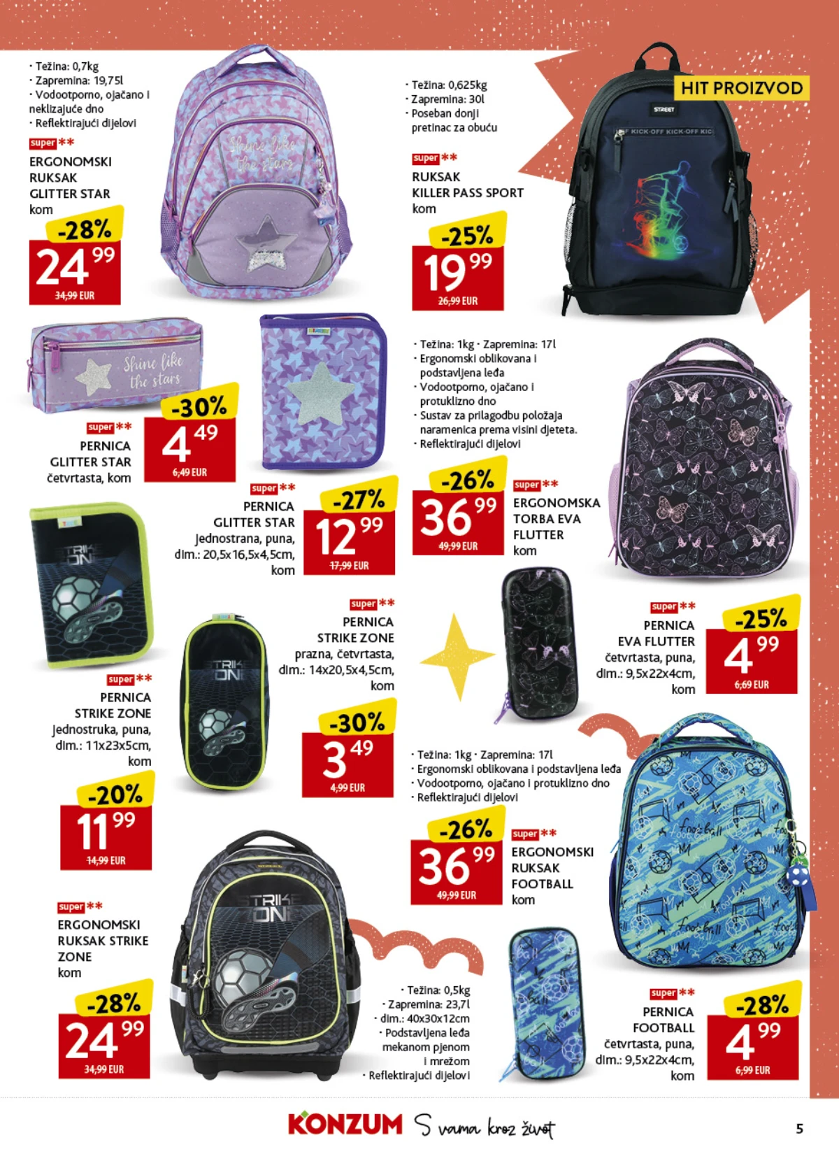 Konzum i Mercator katalog akcija strana 5 – važi od 17.8. do 20.9.2026.