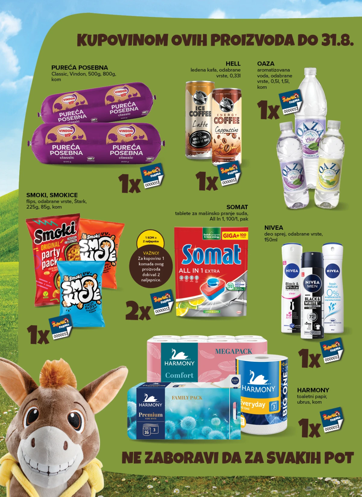 Konzum i Mercator katalog akcija strana 6 – važi od 25.8. do 31.8.2026.