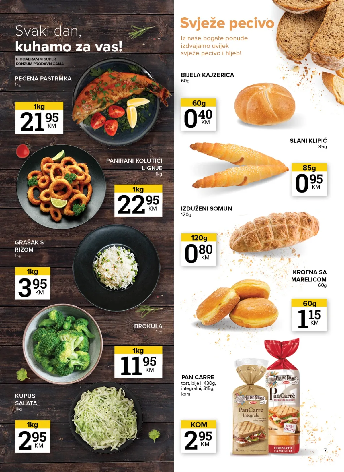 Konzum i Mercator katalog akcija strana 7 – važi od 11.8. do 17.8.2026.