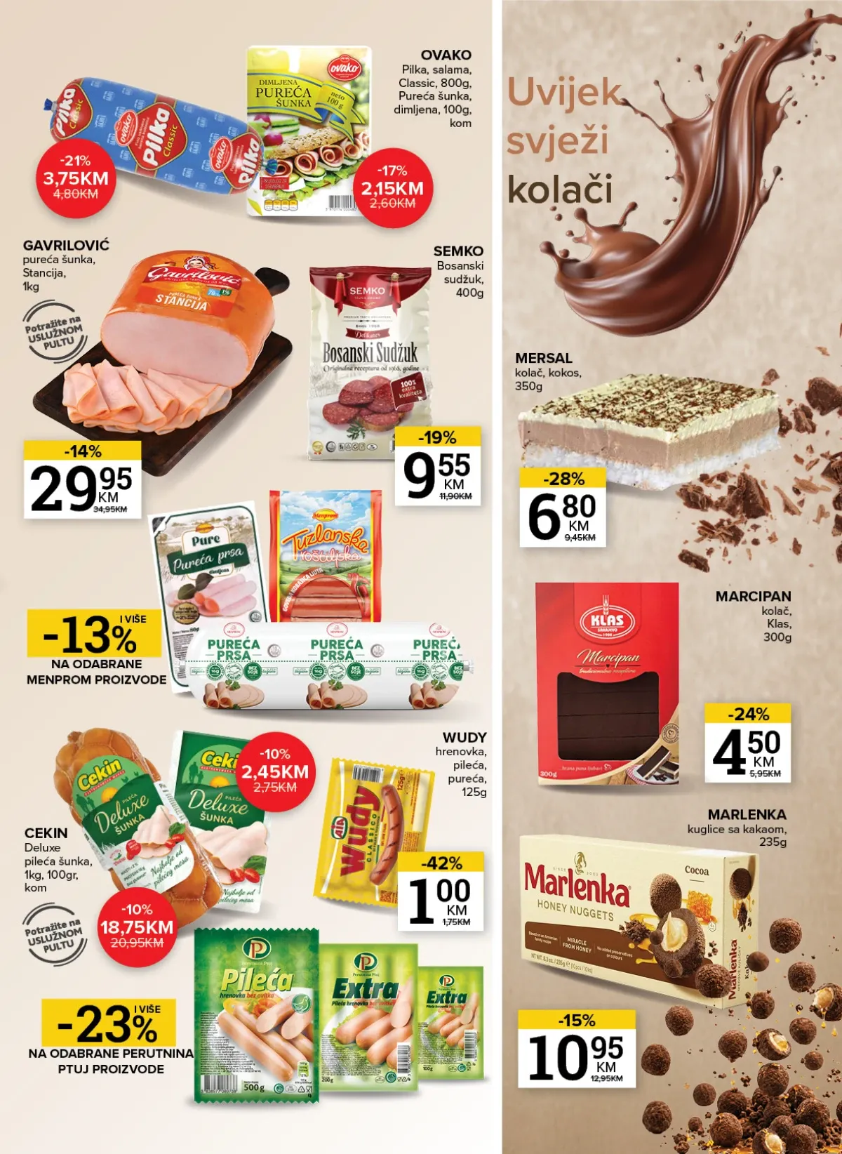 Konzum i Mercator katalog akcija strana 9 – važi od 11.8. do 17.8.2026.