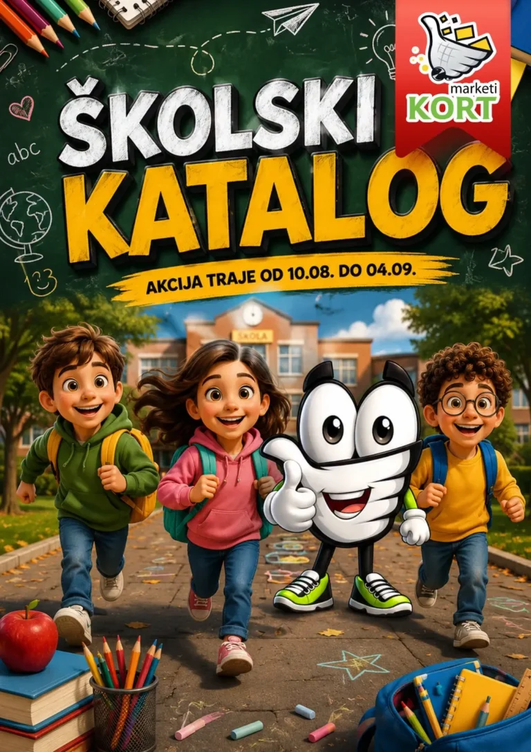 Kort katalog akcija strana 1 – važi od 10.8. do 4.9.2026.