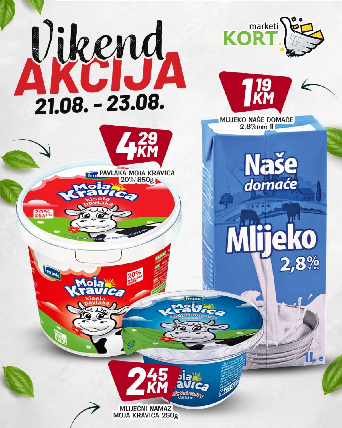 Kort katalog akcija strana 3 – važi od 21.8. do 23.8.2026.