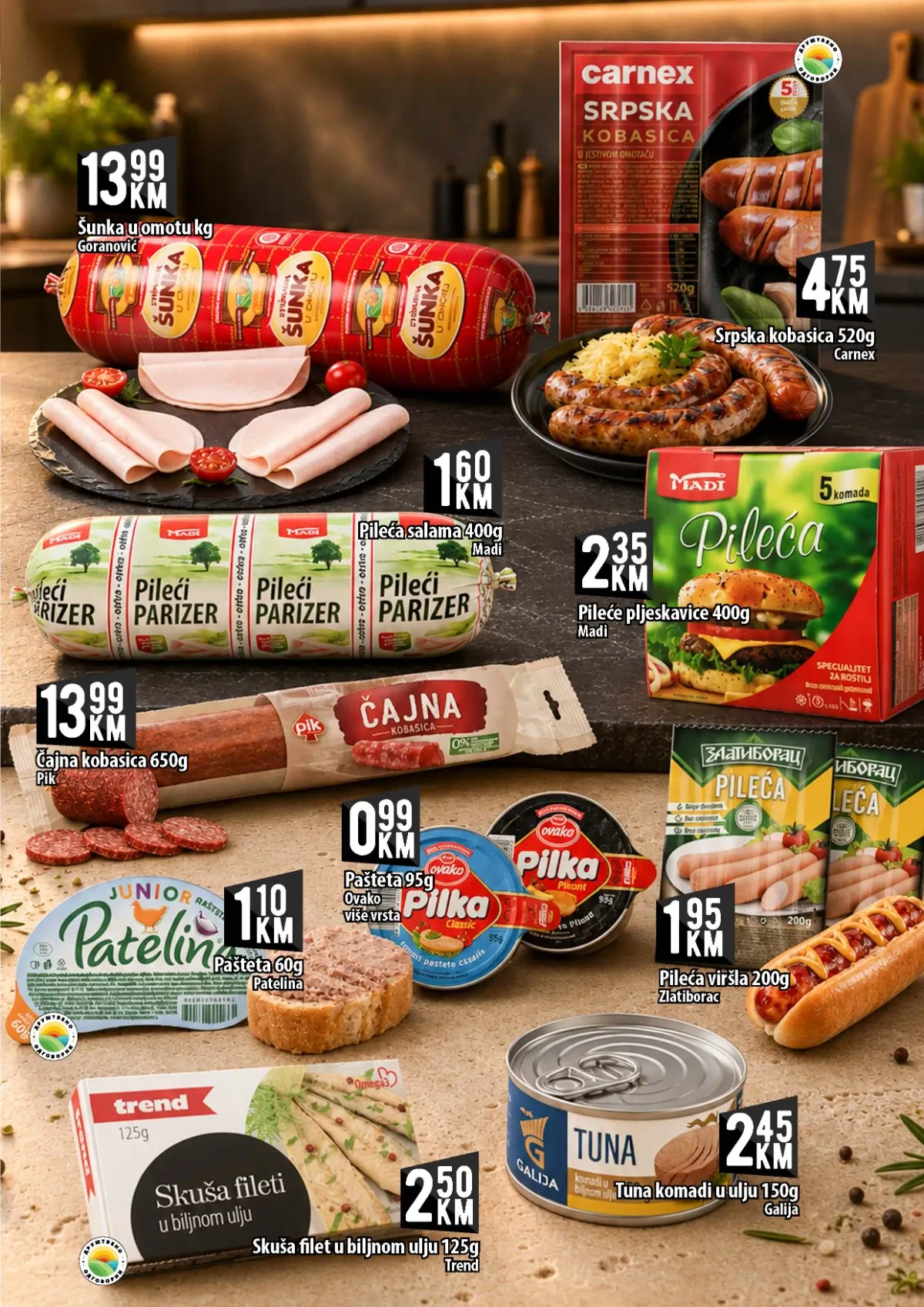 Kort katalog akcija strana 3 – važi od 28.8. do 16.9.2026.