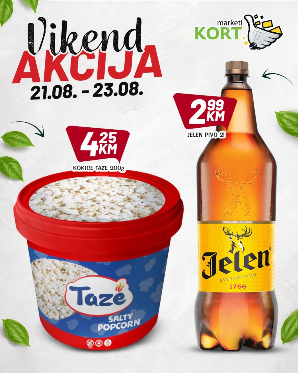 Kort katalog akcija strana 4 – važi od 21.8. do 23.8.2026.
