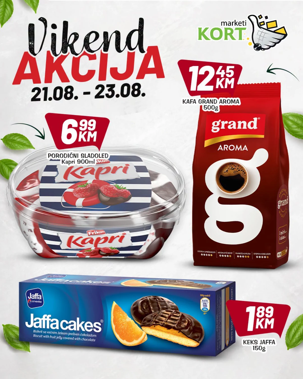 Kort katalog akcija strana 5 – važi od 21.8. do 23.8.2026.