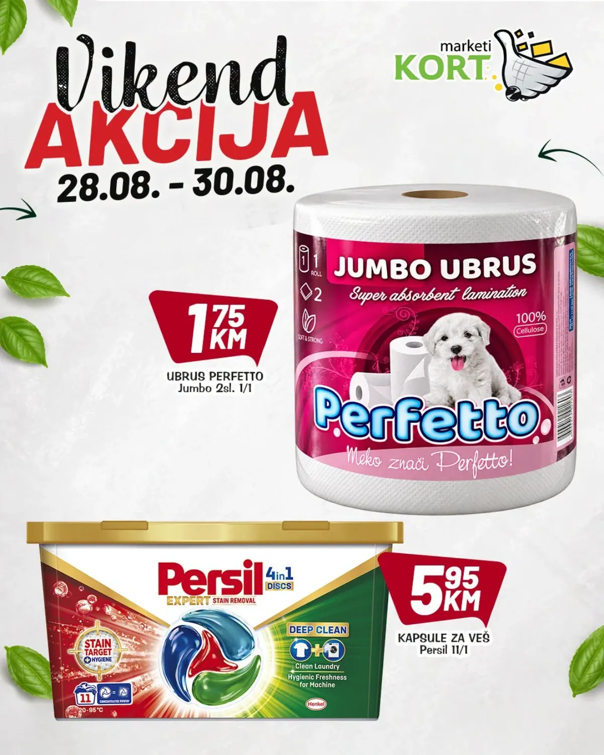 Kort katalog akcija strana 8 – važi od 28.8. do 30.8.2026.