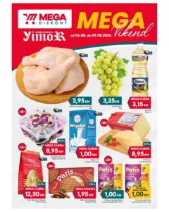 Mega diskont katalog akcija strana 1 – važi od 6.8. do 9.8.2026.