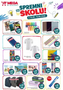 Mega diskont katalog akcija strana 1 – važi od 10.8. do 10.9.2026.