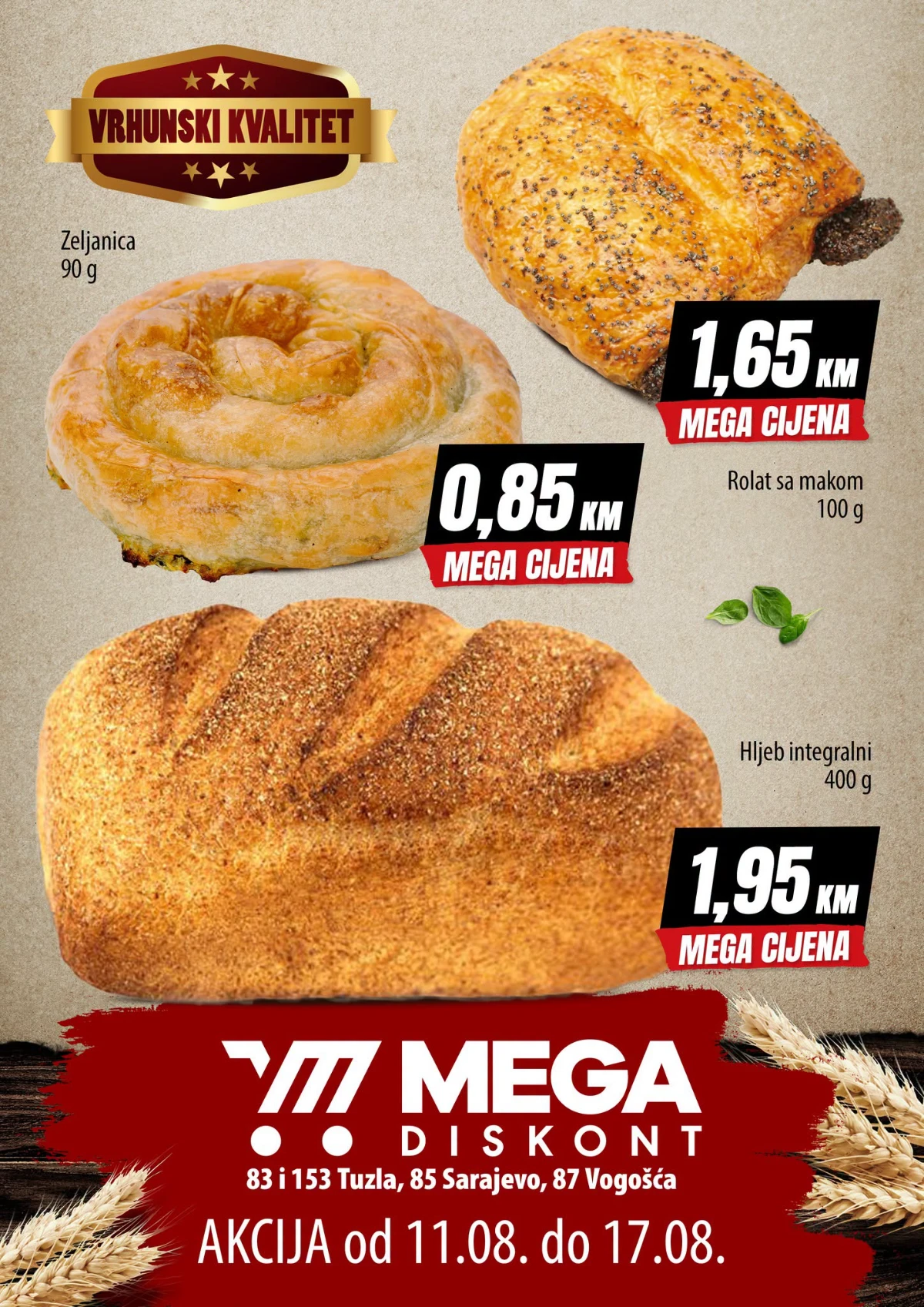 Mega diskont katalog akcija strana 1 – važi od 11.8. do 17.8.2026.