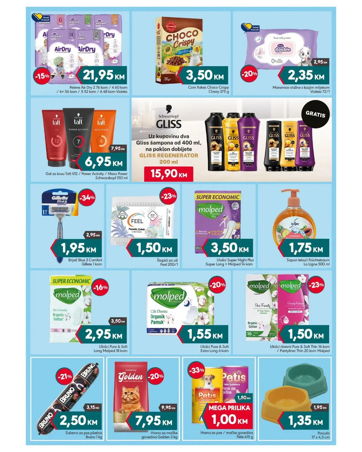 Mega diskont katalog akcija strana 15 – važi od 31.8. do 13.9.2026.