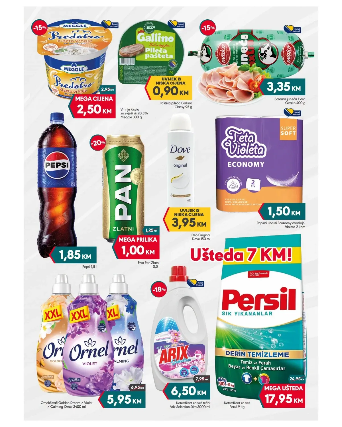 Mega diskont katalog akcija strana 2 – važi od 6.8. do 9.8.2026.