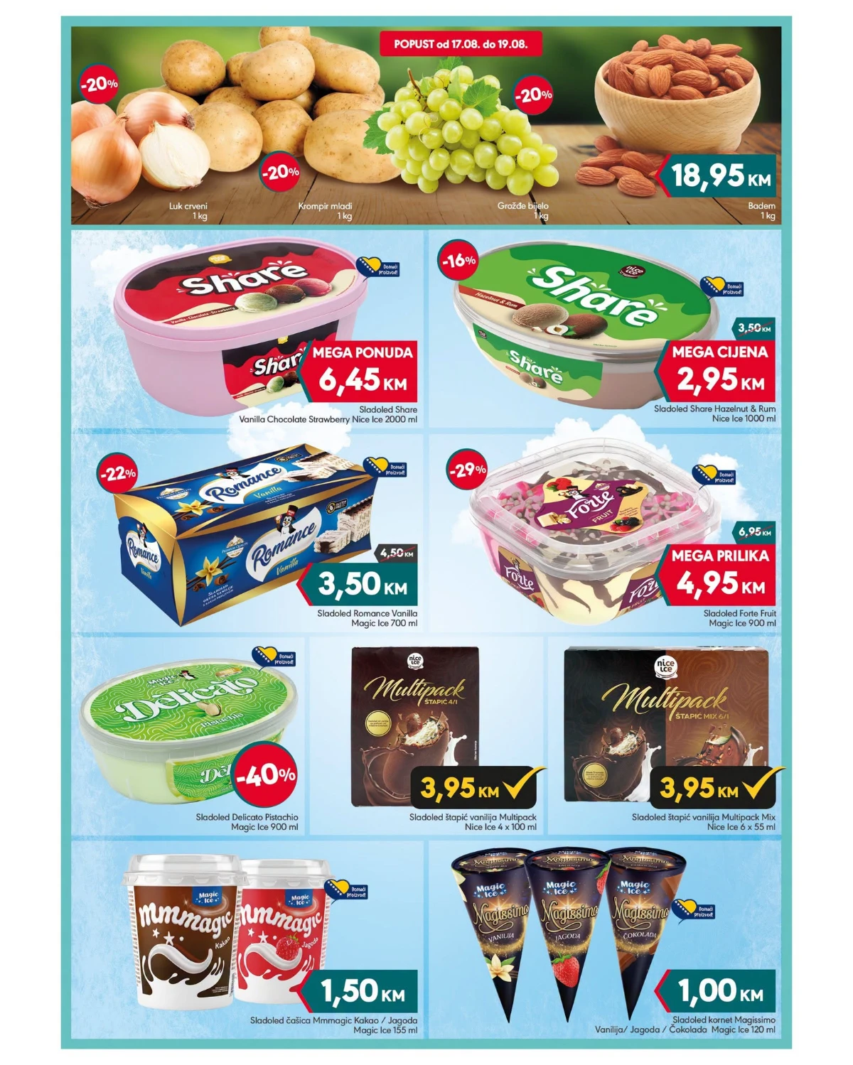 Mega diskont katalog akcija strana 2 – važi od 17.8. do 27.8.2026.