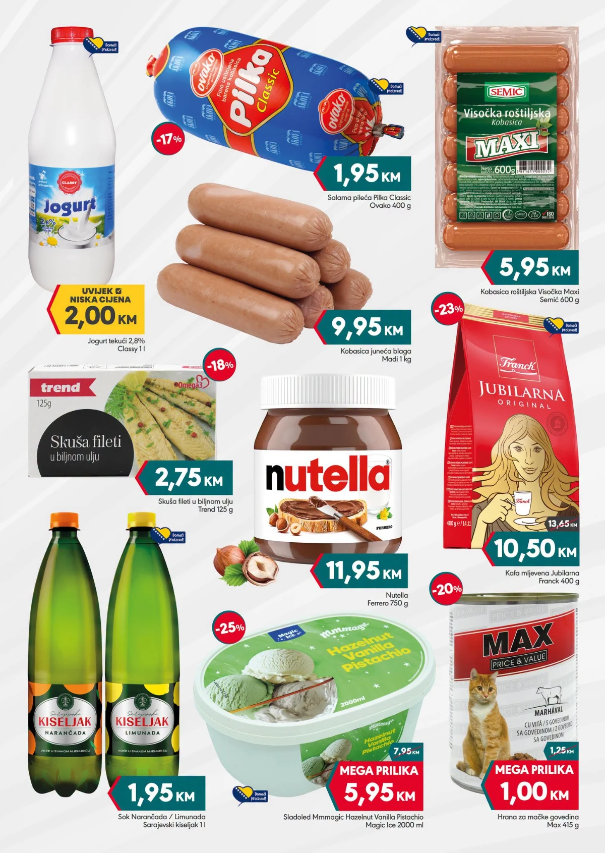 Mega diskont katalog akcija strana 2 – važi od 20.8. do 23.8.2026.