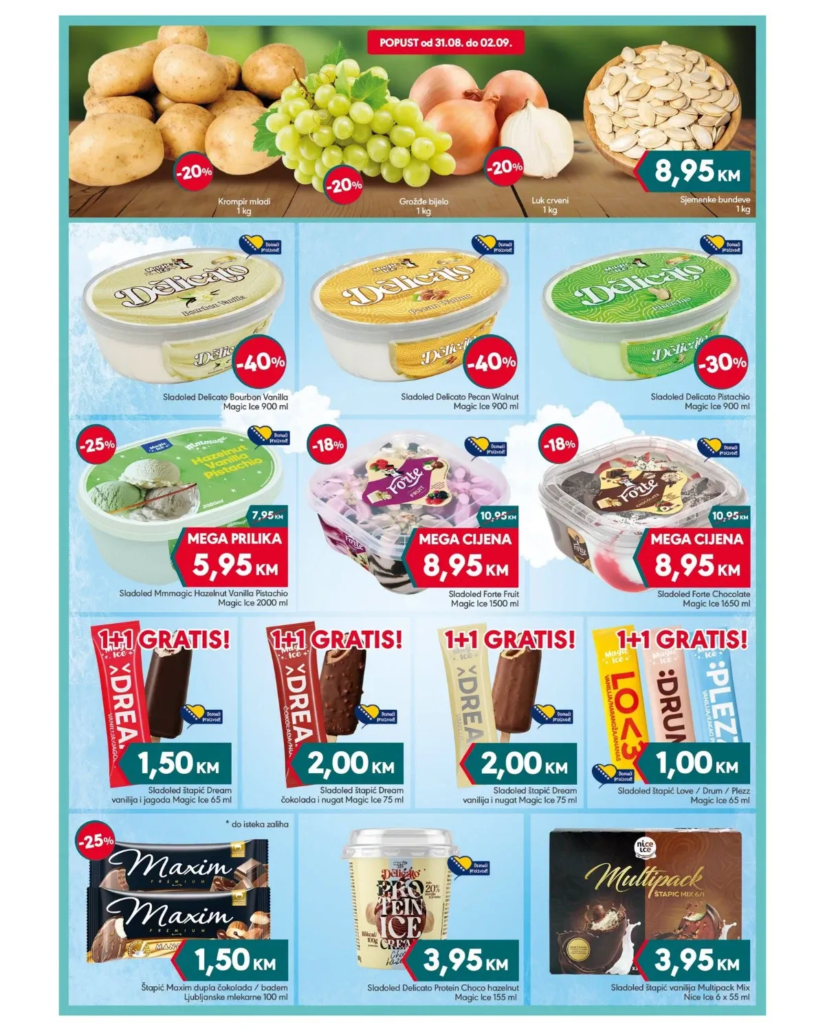Mega diskont katalog akcija strana 2 – važi od 31.8. do 13.9.2026.