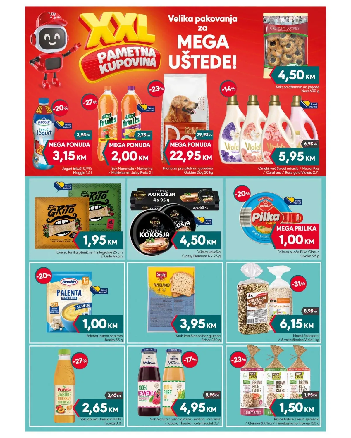 Mega diskont katalog akcija strana 6 – važi od 3.8. do 16.8.2026.